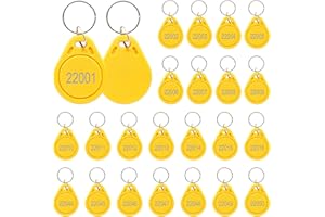 50PCS 26 bit Prox Keyfobs Proximity Fobs Frequency 125KHZ H-ID Compatible with Prox Key ISOProx 1326 1386 1346 1386 H10301 Fo