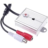 Vanxse&reg; Mini Microphone High Sensitive Pickup Audio Mic Waterproof Metal Case for CCTV Security Camera DVR System