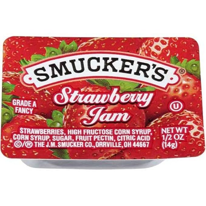 Amazon Com Smuckers Strawberry Jam 200 Case 6 25lb Jams And Preserves Grocery Gourmet Food