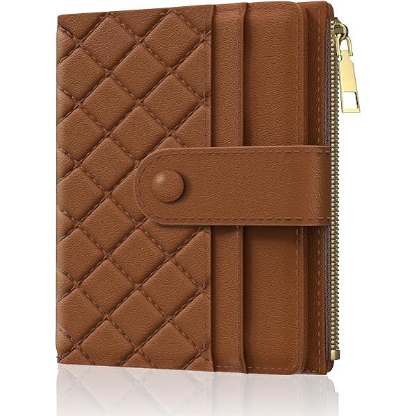 Cartera De Piel Auténtica Para Mujer, Tarjetero Retro De Piel