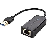 Cable Matters SuperSpeed USB 3.0 to RJ45 Gigabit Ethernet Network Adapter in Black