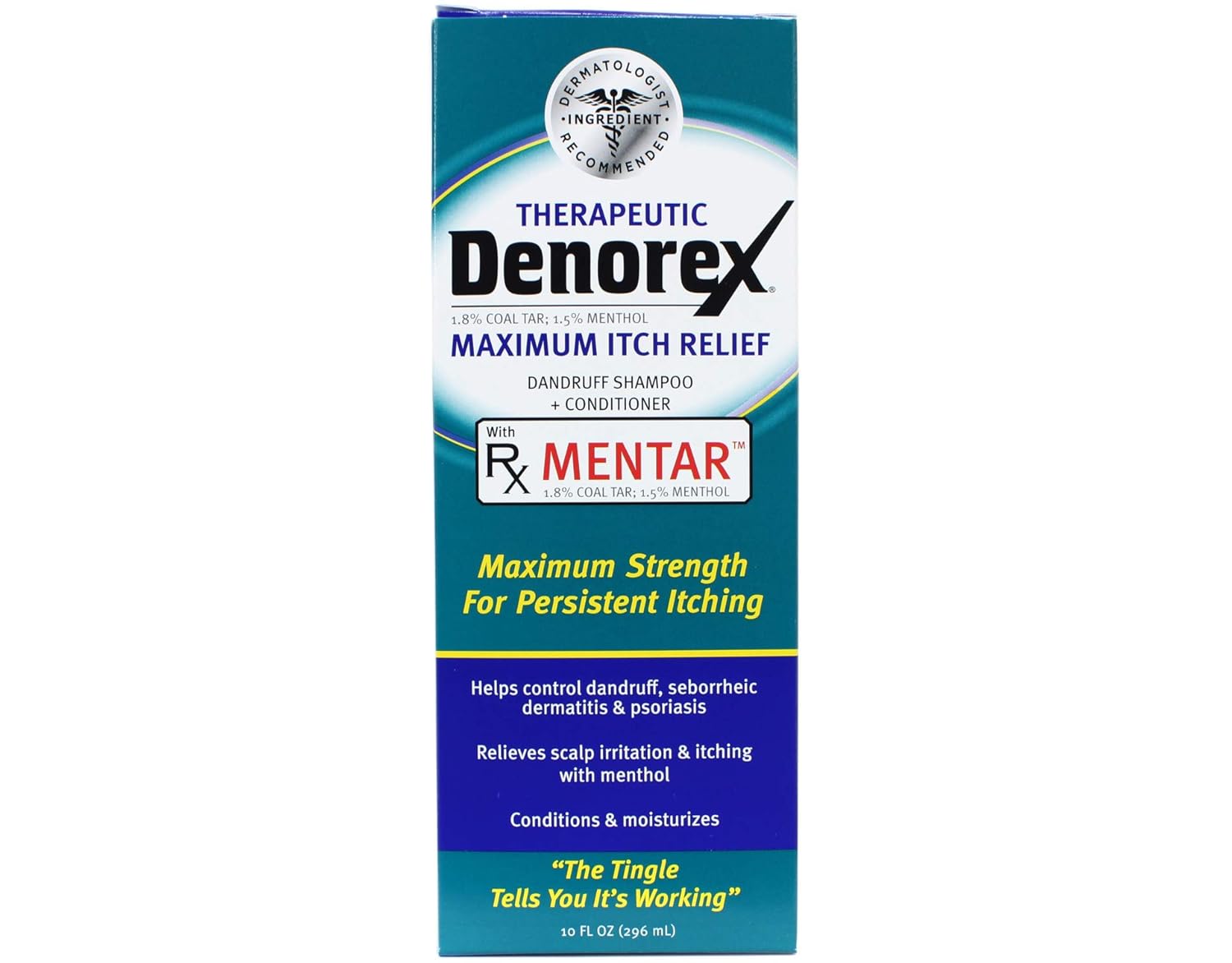 Denorex Therapeutic Dandruff Shampoo + Conditioner, Maximum