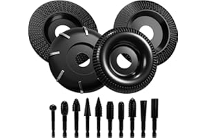 CSOOM Wood Turbo Carving Disc 14 Pieces Set for Wood Cutting, Grinder Cutting Wheel Attachments