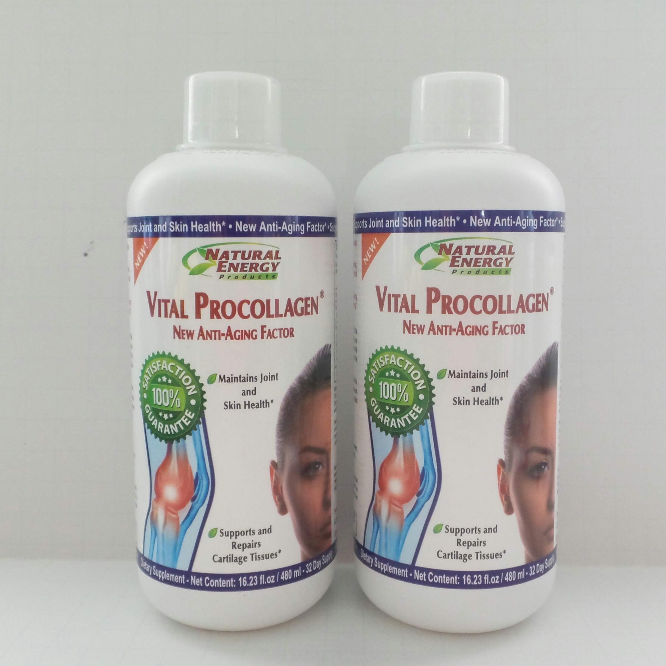 16 Oz Vital Procollagen Liquid Anti-aging Factor Pro Colageno Mocha Coffee Flavor collagen (Pack of 2)