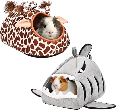 Avont 2 Pack Guinea Pig Bed House Hideout Washable Warm Sleep Bed