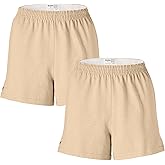 Soffe Womens Fashion Authentic Cheer Active Shorts - 2 Packs