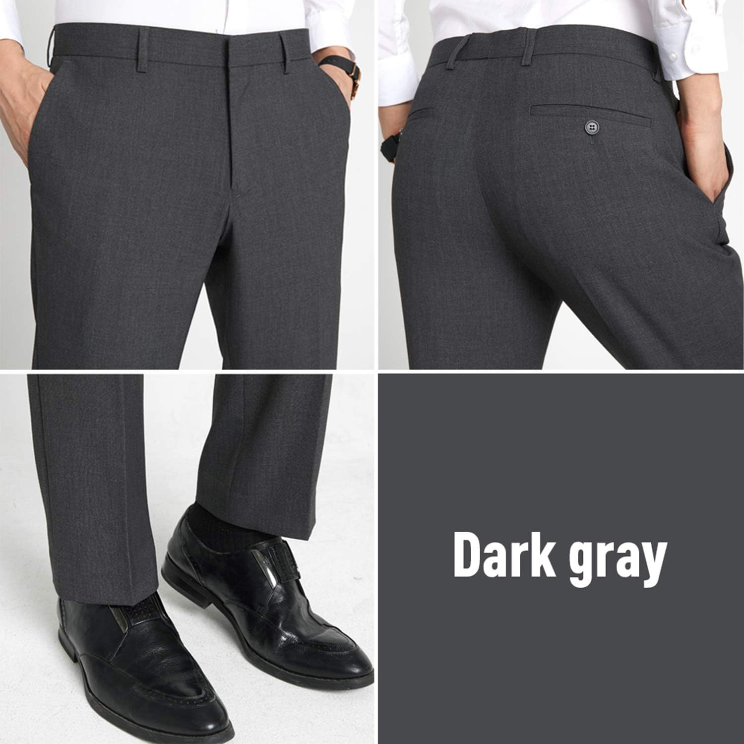 TALITARE Pantaloni da Abito Uomo Slim Fit Pantaloni da Smoking Elastici ed  Eleganti lencicol Pantaloni da smoking Abiti e giacche