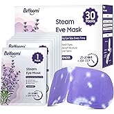 BeHoomi 30Packs Steam Eye Mask, Heated Eye Mask Warm Compress for Eyes, Self Heating Disposable Steam Mask for Home Sleep, Spa, Travel Essentials & Relaxation Gifts, Stocking Stuffers (Lavender)