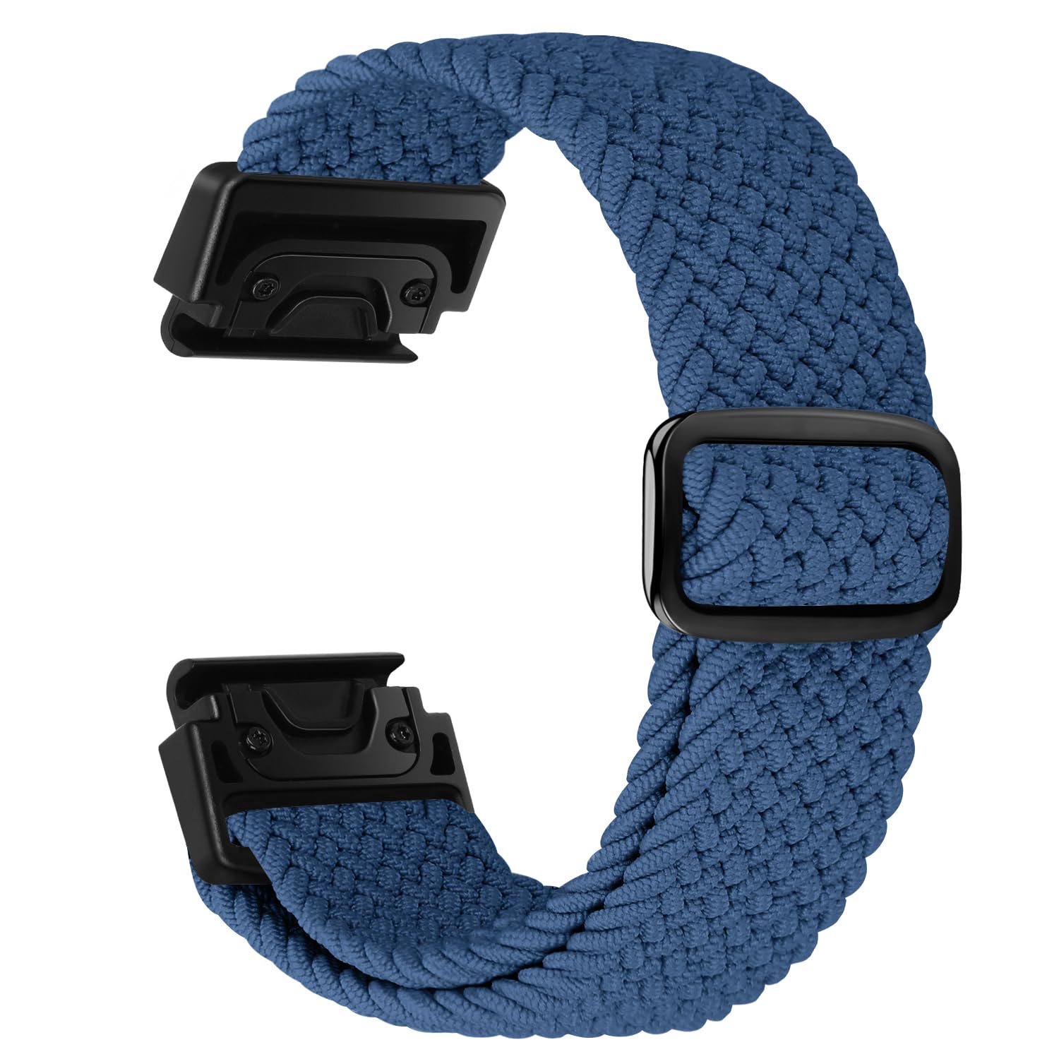 FAKBKE Braided Strap Compatible with Garmin Fenix 8 47mm/Garmin Fenix 7/7 Pro/Fenix 6/6 Pro/Fenix 5/5 Plus/EPIX 2, 22mm QuickFit Loop Wristband Soft Elastic Nylon Bracelet for Epix Pro 47mm — image 1