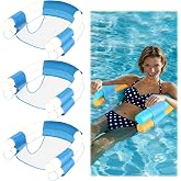 3 Pack Oversized Pool Noodle Chair-Allowed 3 Noodles-Pool Float Chairs Adult Size Swimming Pools Noodles Floating Mesh Chair Sling Mesh Chair for Summer Pools Floaties(Noodle Not Included)