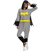 Rubies Women's DC Super Heroes Batgirl Hooded Jumpsuit, As Shown