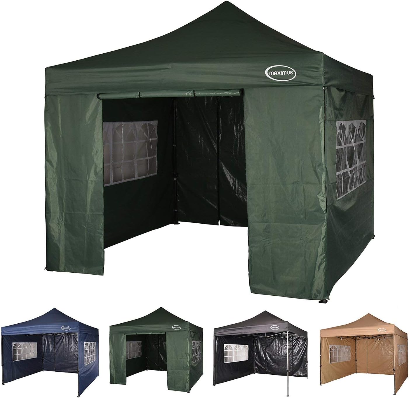MAXIMUS® HEAVY DUTY GAZEBO 3m x 3m GAZEBO MARKET STALL POP UP TENT With 4 Sides (Green) Amazon MAXIMUS® HEAVY DUTY GAZEBO 3m x 3m GAZEBO MARKET STALL POP UP TENT With 4 Sides (Green) Amazon