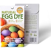 Natural Earth Paint Egg Dye Kit &ndash; Eco-Friendly, Non-Toxic Easter Egg Coloring for Kids &amp; Adults &ndash; 4 Food-Safe Dyes, No Boiling Needed, Mixable Colors, Vegan &amp; Sustainable