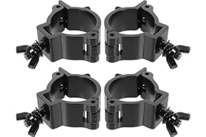 WESIEVYA 4pcs Aluminum Shape Truss Clamps for Stage Lights Heavy Duty Load Capacity Suitable for