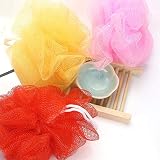 Omenluck 6Pcs Loofah Sponge Bath Flower Ball Back Scrubber Exfoliating Mesh view 2