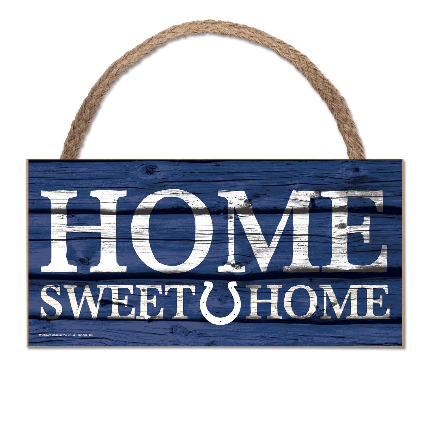Wincraft NFL Indianapolis Colts Wooden Plaque Wood Slogan Home Sweet Home