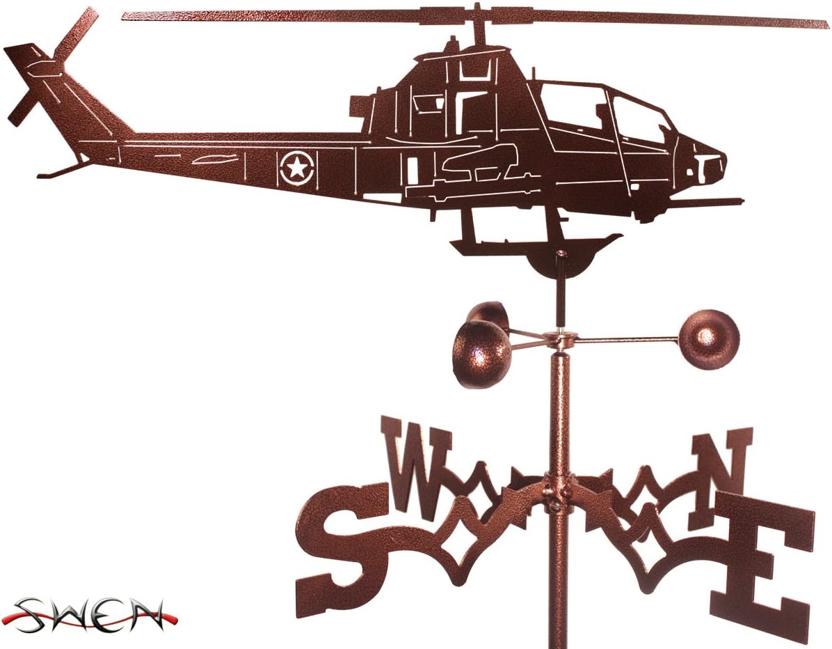 Weathervanes - SWEN Products Hand Made Cobra Helicopter Weathervane ~New~