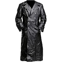 Officer Coat – Black LP-FACON Mens WW2 German Military Officer Uniform Classic Black