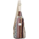 Suman Enterprises Hemp Sling Backpack- Hemp Cross body Bag- Hemp Shoulder Backpack Adjustable Strap for Men & Women (Multi-2)