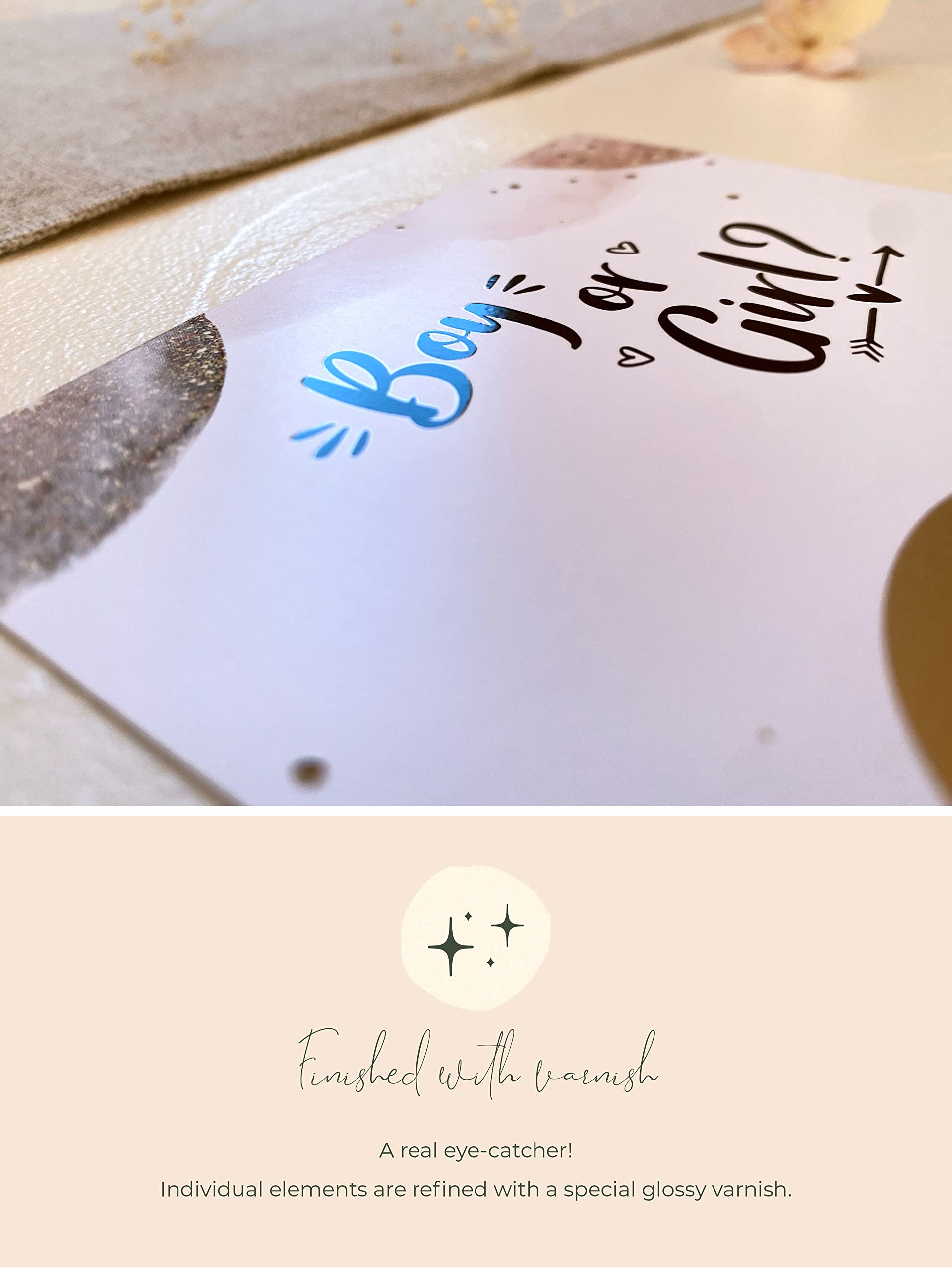 Joli Coon Gender reveal scratch off cards - It's a boy - Gender reveal ideas - Gender reveal Boy