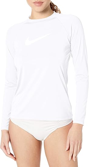 Nike レディース Upf 40 長袖 ラッシュガード スイムtシャツ 水着 オーバーウェア 通販 Amazon