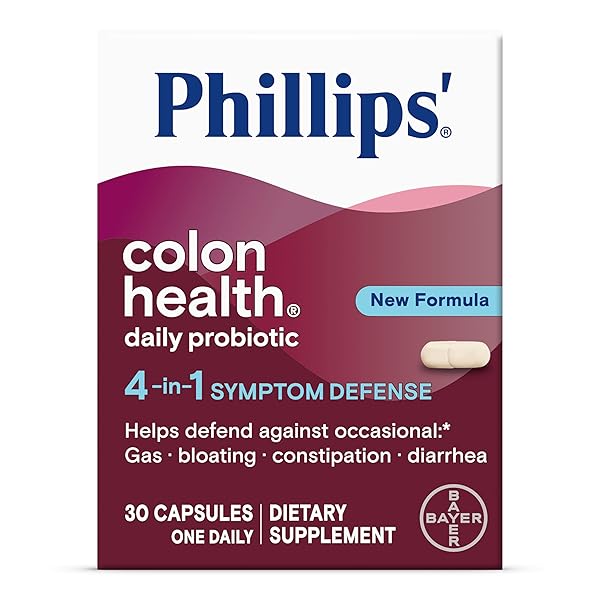 PHILLIPS’ COLON HEALTH PROBIOTIC CAPSULES, 30 COUNT BOTTLE...