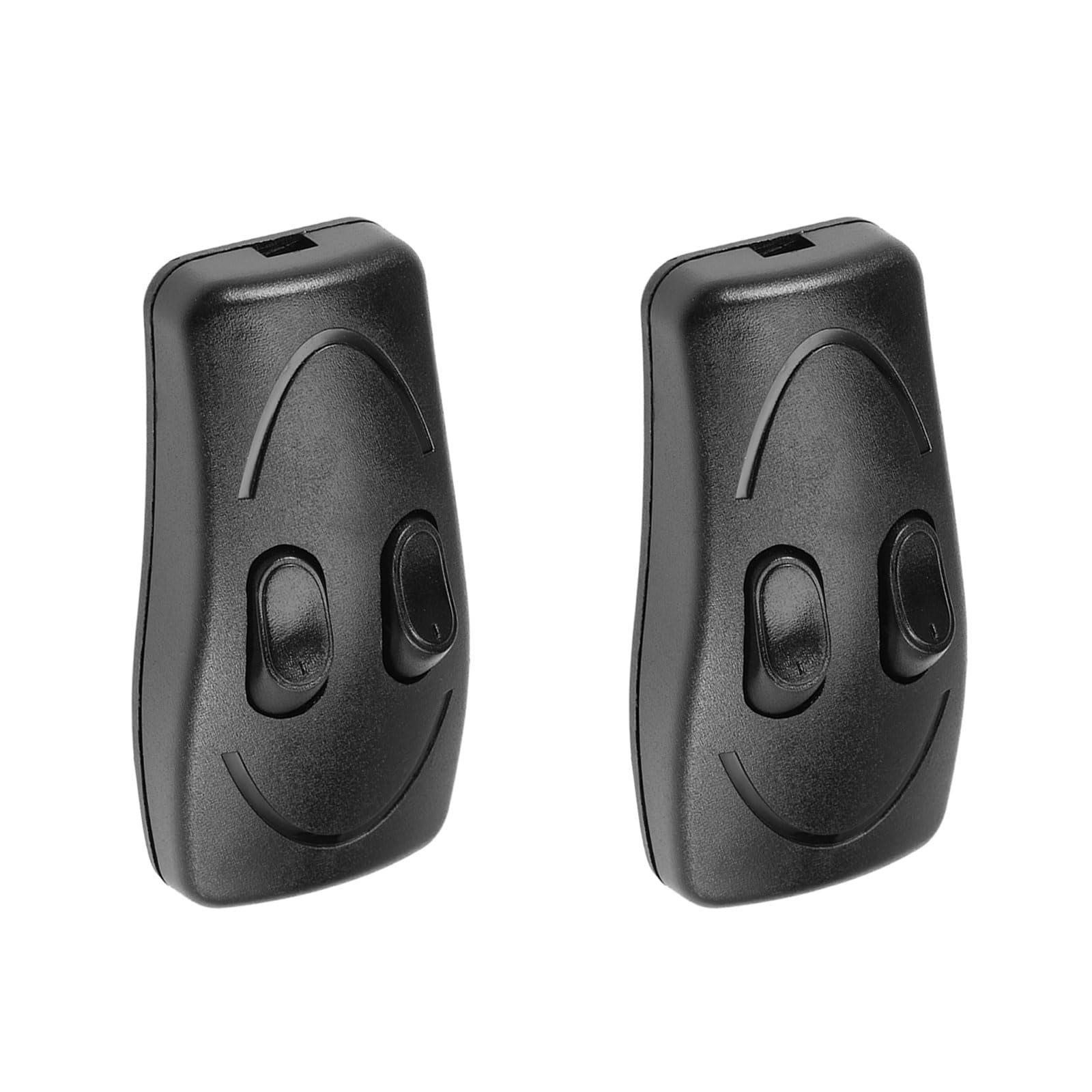 Rebower Inline Cord Switch AC 250V 1A On/Off Rocker Control Switch, [for Lamp, Desk Lighting] - 2.7x1.3 Inch/Black/2 Pcs