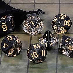 CiaraQ DND Polyhedral Dice Set for Dungeons and