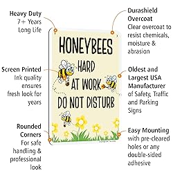 SmartSign Honeybees At Work Do Not Disturb Sign