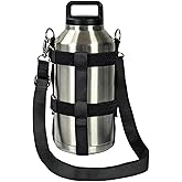 QICAIPO Water Bottle Holder with Strap - Fits Yeti, Hydro Flask, Stanley Tumbler - Ideal Water Bottle Carrier for Men and Women Walking or Hiking (Basic)