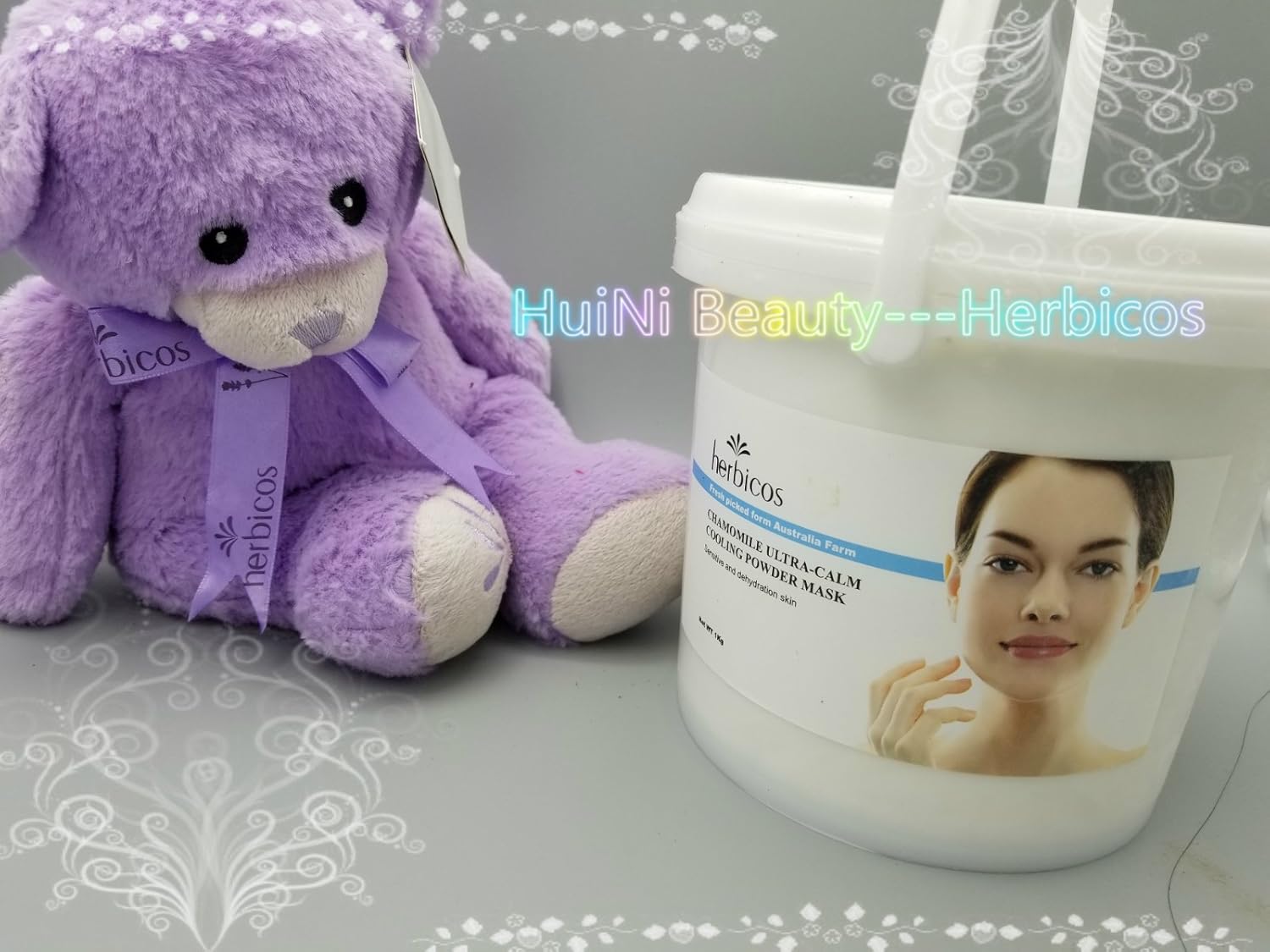 Huini Herbicos Chamomile Ultra-calm Cooling Powder Mask 35.2oz for Sensitive Dehydration Skin CD-AO050