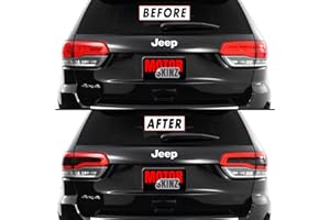 SlickMod PreCut Vinyl Smoke Tint for 2014-2021 Jeep Grand Cherokee Tail Light (4. Taillight Cutout, 20% Dark Smoke)