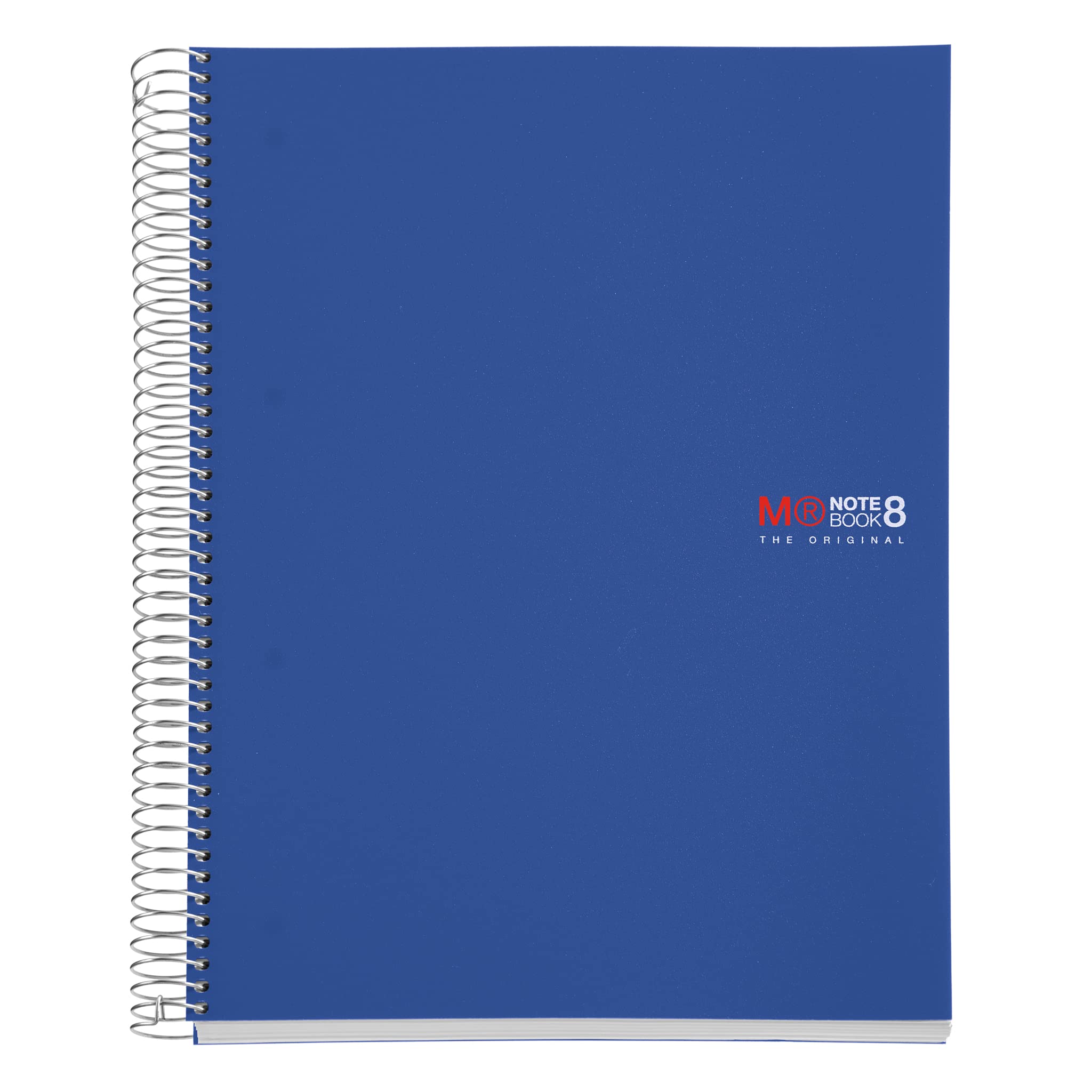Basicos MR 42004 Notebook – 8 Colour, A4, 200 Sheets of Squared Paper, Polypropylene Cover, Blue