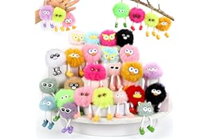 ZZLWAN 24 PACK Kids Keychains: Cute Key Chains For Classroom Prizes Treasure Box Toys Goodie Bag Pinata Stocking Stuffers Birthday Party Favors - Kids Valentines Day Gifts For School Classroom