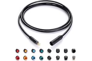 Extension Cable 2Pin/3Pin/4Pin/5Pin/6Pin/7Pin/8Pin/9Pin Waterproof Plug Female to Male Works for Electric Bicycle Light/Throt