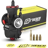 NIBBI Carburetor PWK 30mm Motorcycle, 250cc-300cc Power Carb With Carb Jets, Fit GY6 Engine Dirt Bike Mini Bike SSR TTR Apollo HAWK250 TaoTao ATV