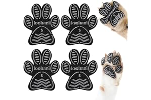 LOOBANI Dog Grip Pad Paw Protector Anti-Slip Traction Pads from Slipping on Slippery Floors, Protection for Injuries and Brace for Weak Paws(12 Sets 48 Pads-S)