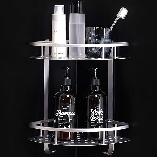 no drill shower storage
