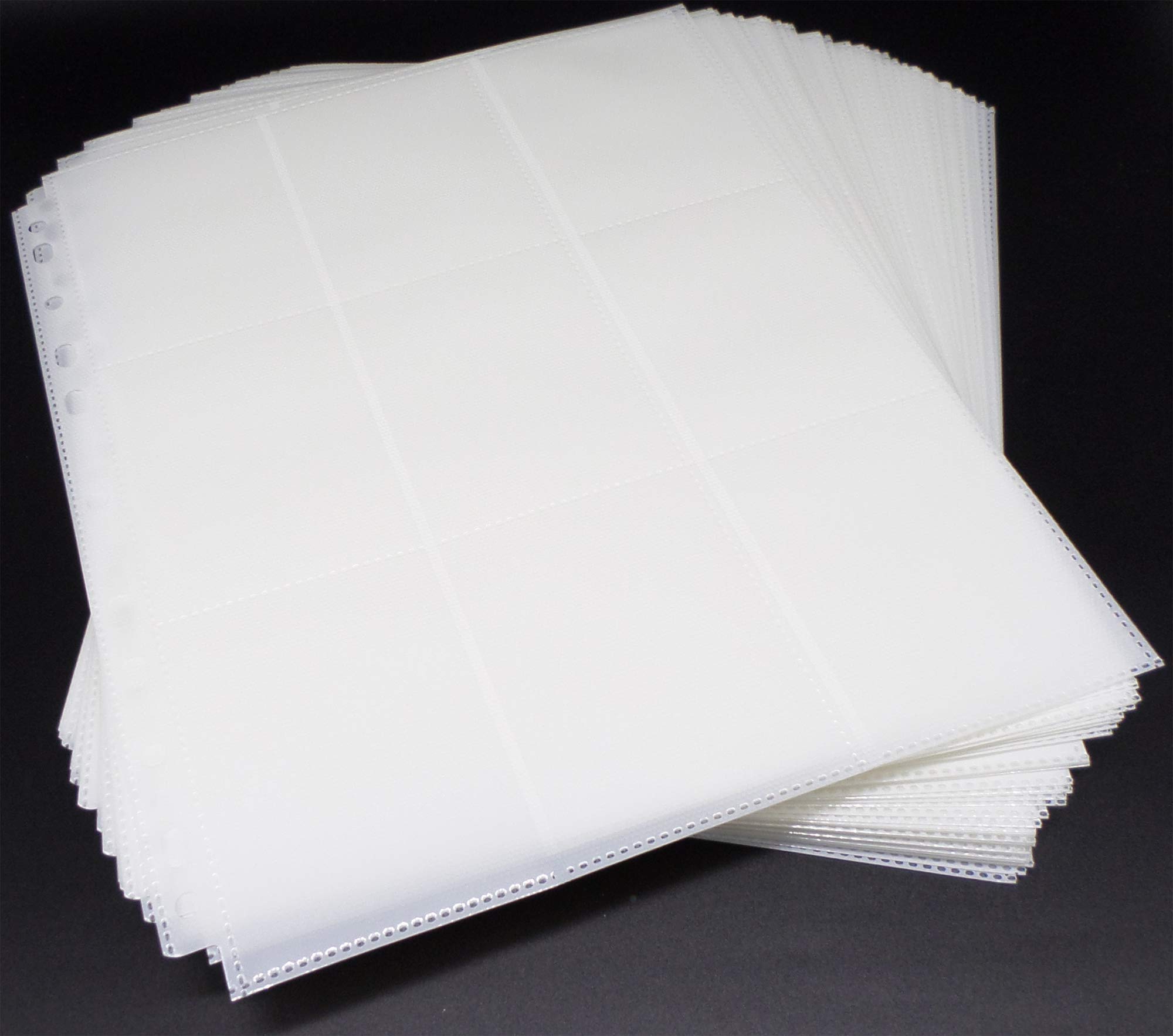 docsmagic.de 50 18-Pocket Pages White - Sideloading - 11 Holes - MTG PKM YGO