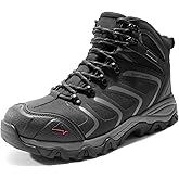 NORTIV 8 Waterproof Work Boots for Men Steel Toe Safety Construction Boots ARMADILLO-STL