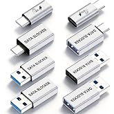 LUARXSIN USB Data Blocker &amp; USB C Data Blocker, Type A &amp; Type C, 8 Pack | Only for Charge, Protect Against Juice Jacking, Refuse Hacking, Provide Safe Charging