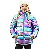 Enlifety 4-12T Girls Winter Coat Packable Lightweight Hooded Puffer Jacket