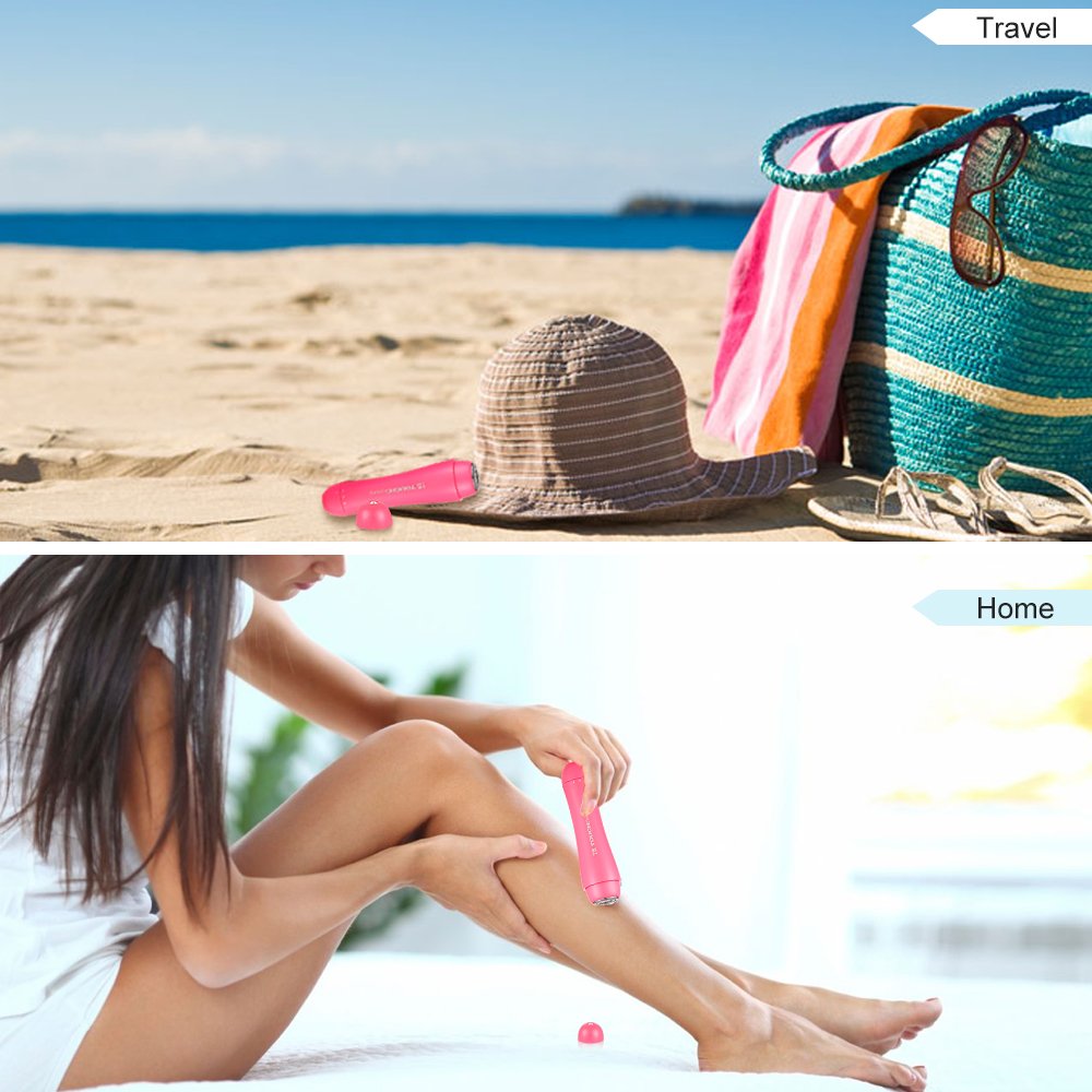 TOUCHBeauty Bikini Trimmer 2 in 1 Women Hair Shaver Removal Electric Razor for Wet and Dry Shaving, Great for Body Face Bikini Arm Areas TB-1653