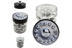 A.C.I.L. Aluminum Balls in 68 Caliber Solid Resuable Seamless Paintballs for High Impact, Training, Target Practice and Defense .68 Cal. (20 pcs)