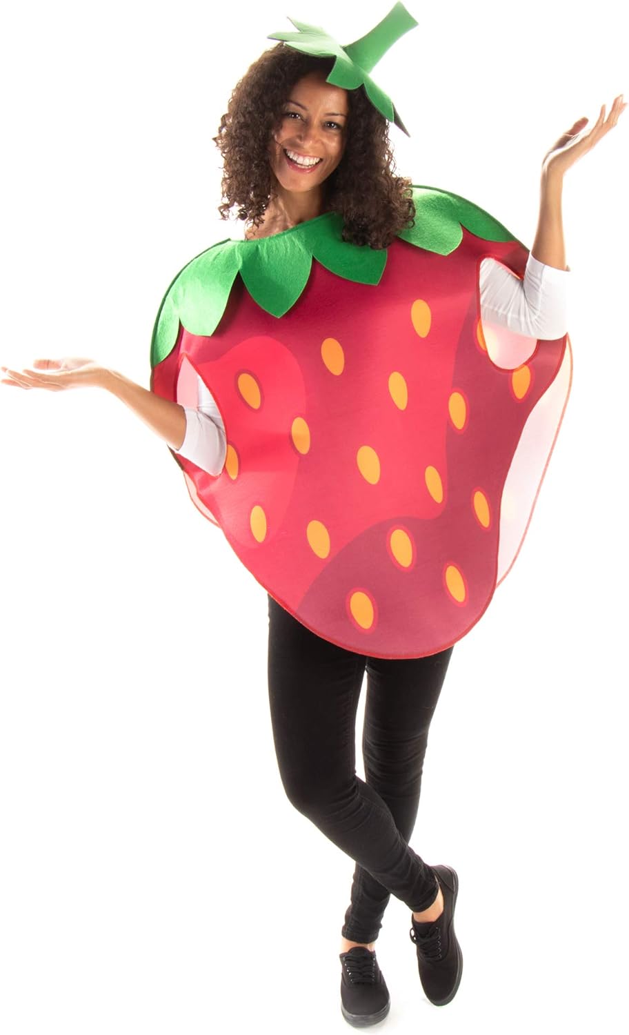 Strawberry & Watermelon Couples Halloween Costume - Cute Unisex Fruit Bodysuits: Clothing
