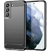 Aikcks for Samsung Galaxy S22 5G Phone case, Samsung S22 Phone case, Shock Absorption, Flexible, Rubber TPU, Suitable for Samsung Galaxy S22 5G case(Black)