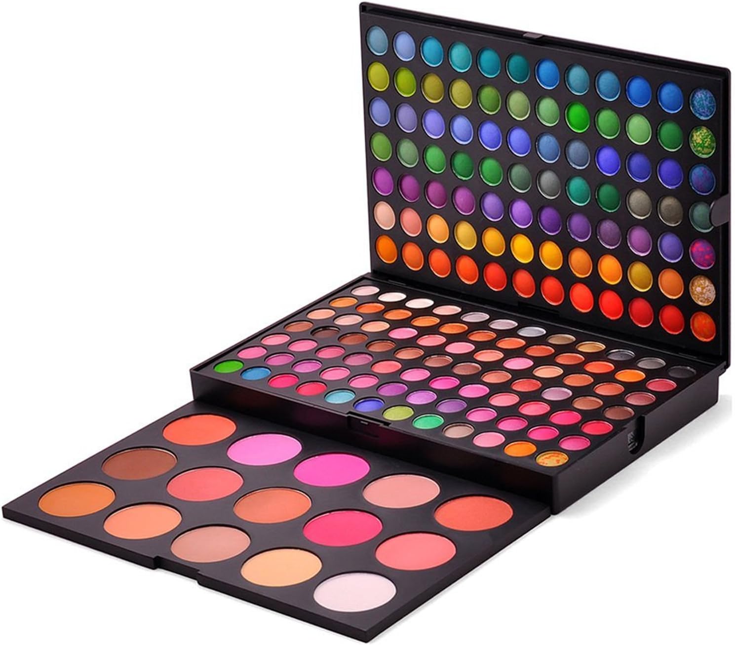 Pure Vie Professional 183 Colors EyeShadow Palette with 15 Blusher Makeup Contouring Kit - Ideal for Professional as well as Personal Use
