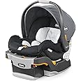 Chicco KeyFit® 30 ClearTex® Infant Car Seat and Base, Rear-Facing Seat for 4-30 lbs., Includes Head and Body Support, Compatible with Chicco Strollers, Baby Travel Gear | Pewter/Grey