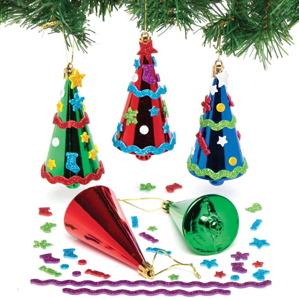 Kit De Manualidades Navideñas Baker Ross - Pack De 6 Juguetes Saltarines De Espuma Para Niños (Santa, Elfos, Etc.)