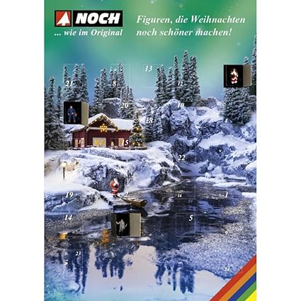 NOCH 45999 - Adventskalender mit 25 Figuren, Spurweite TT